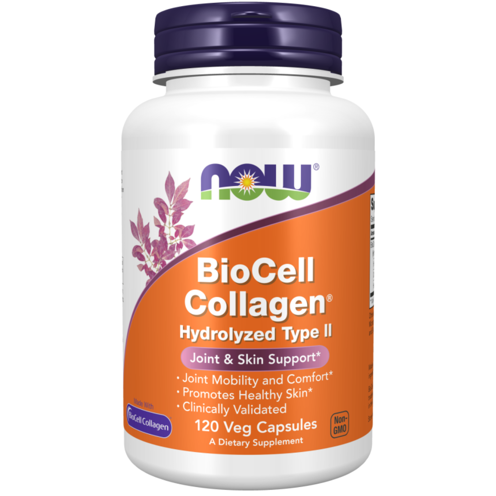 Now Biocell Collagen Hydrolyzed Type II Vacps 120's (Chicken Sternal Cartilage)